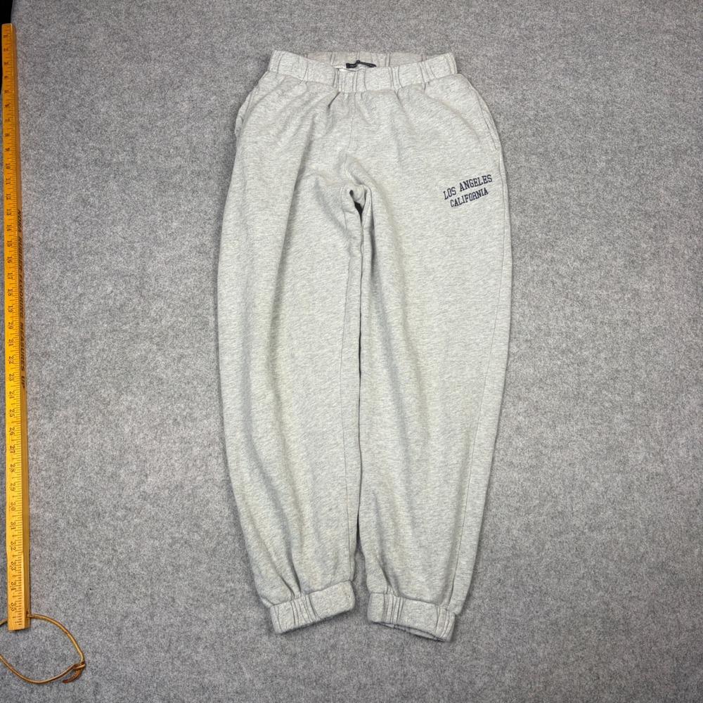 Brandy Melville Los Angeles California Graphic Sweatpants Gray Joggers One Size